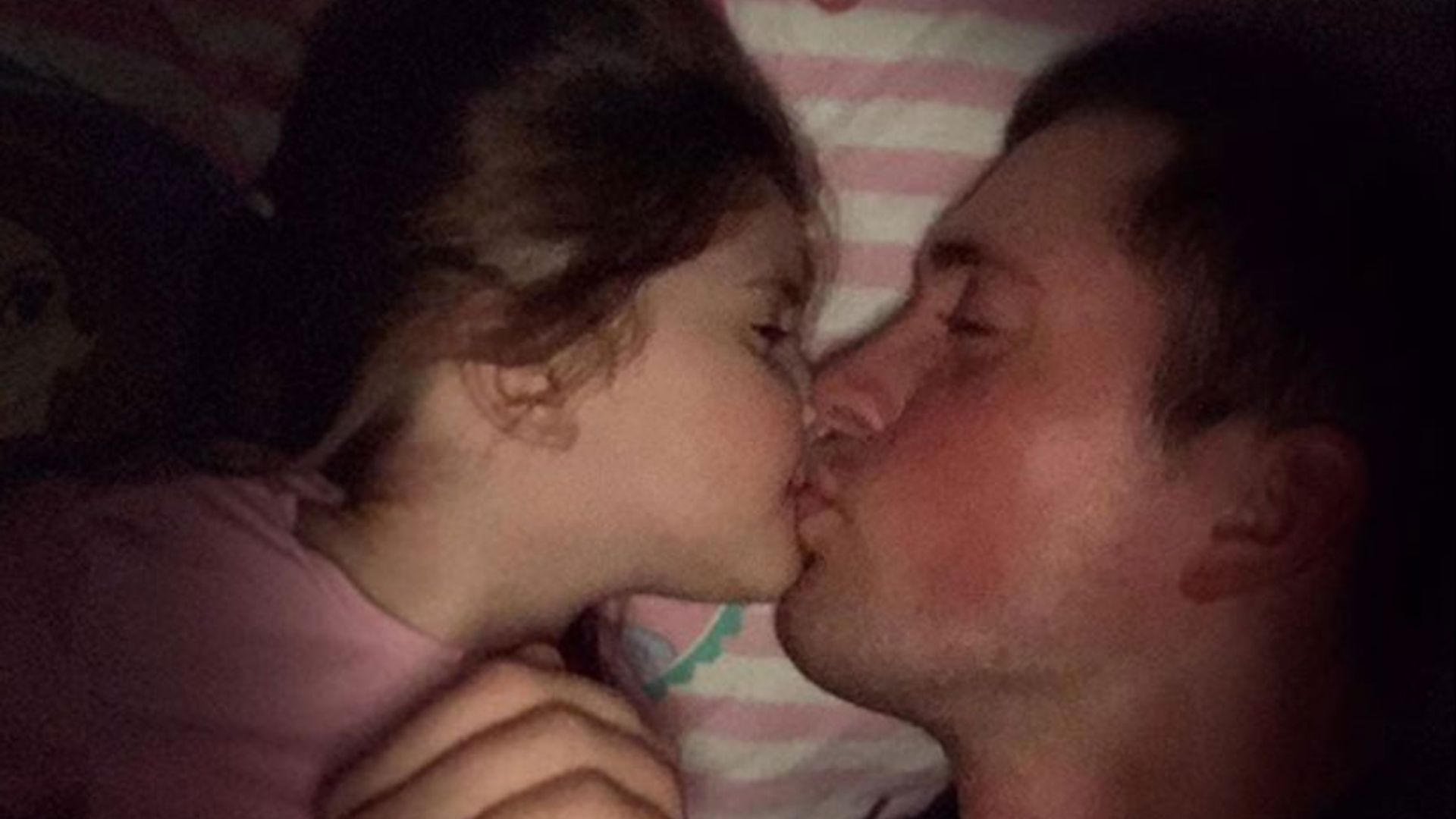 Dan Osborne kissing daughter Ella 