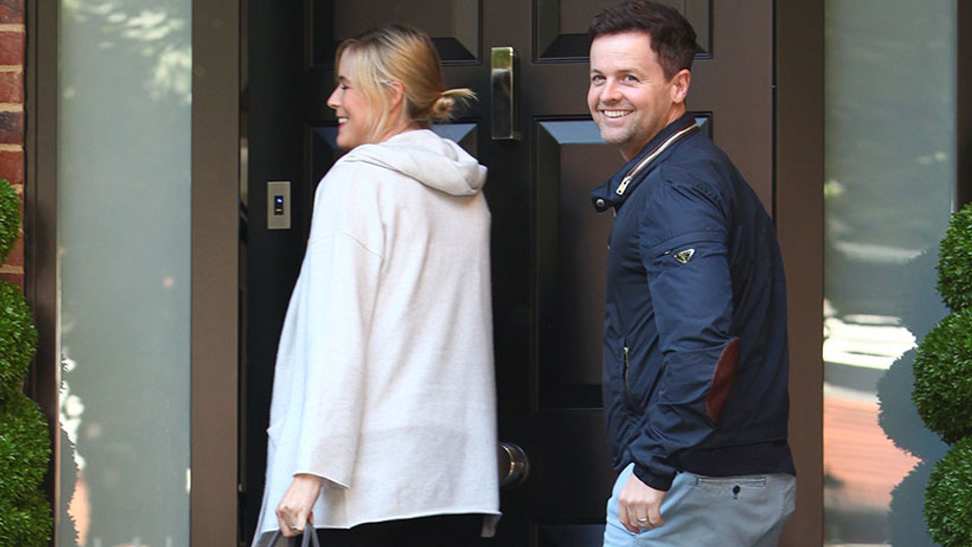 Declan Donnelly and Ali Astall are proud parents as they bring baby Isla home from hospital