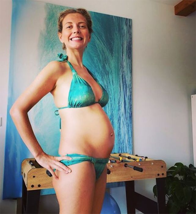 See how much Rachel Riley's baby bump has grown as her due date nears....