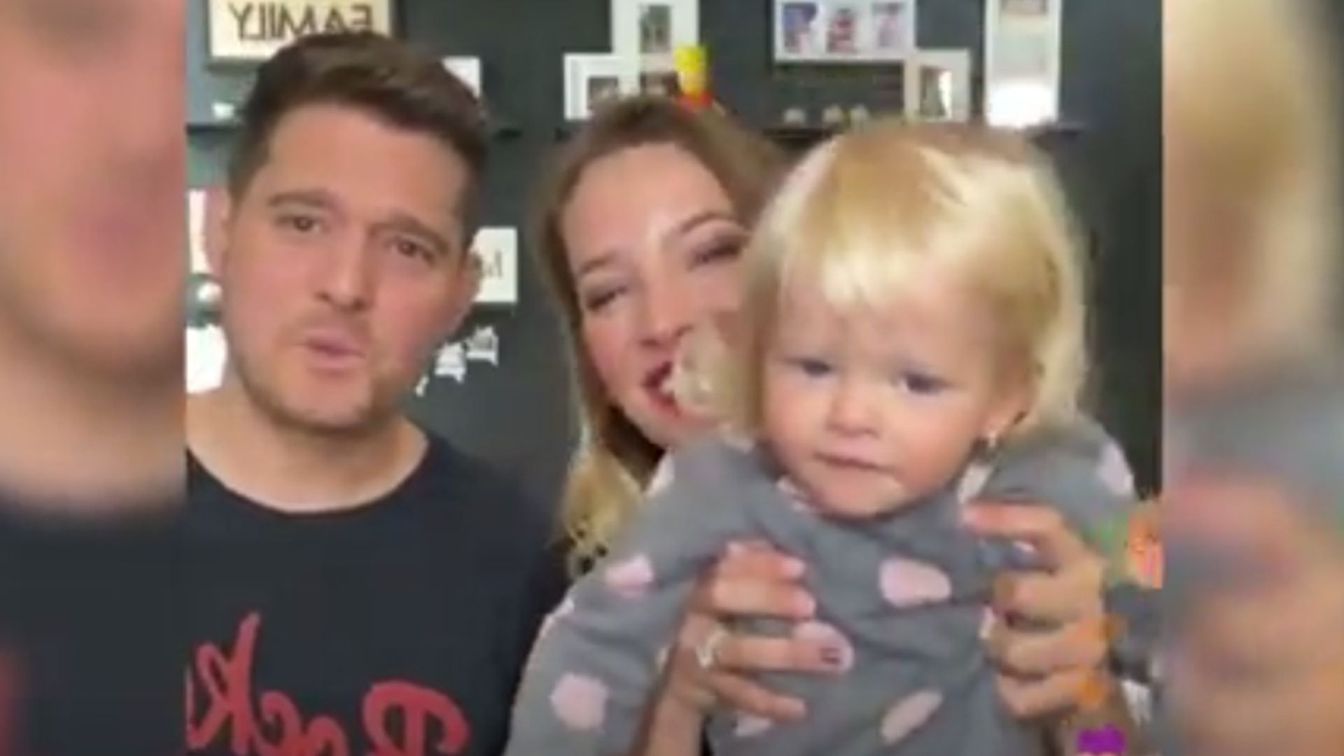 Michael Buble's daughter Vida steals the show as she sings with her dad in an Instagram video!
