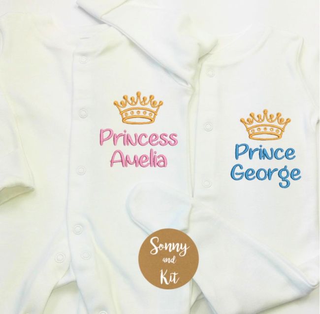Personalised Baby Gift Personalised King Of Custom Cotton Baby Hoodie SR Personalised Baby Clothing 