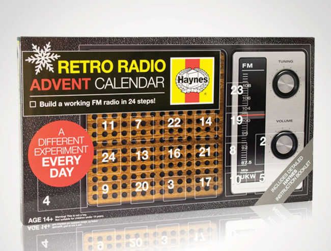 retro radio advent calendar