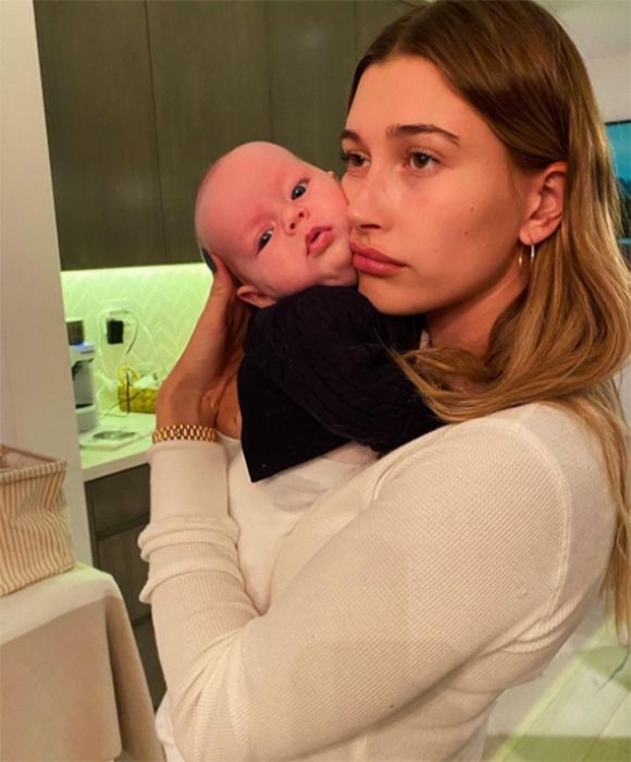 Hailey Bieber sparks HUGE reaction with adorable baby photo | HELLO!