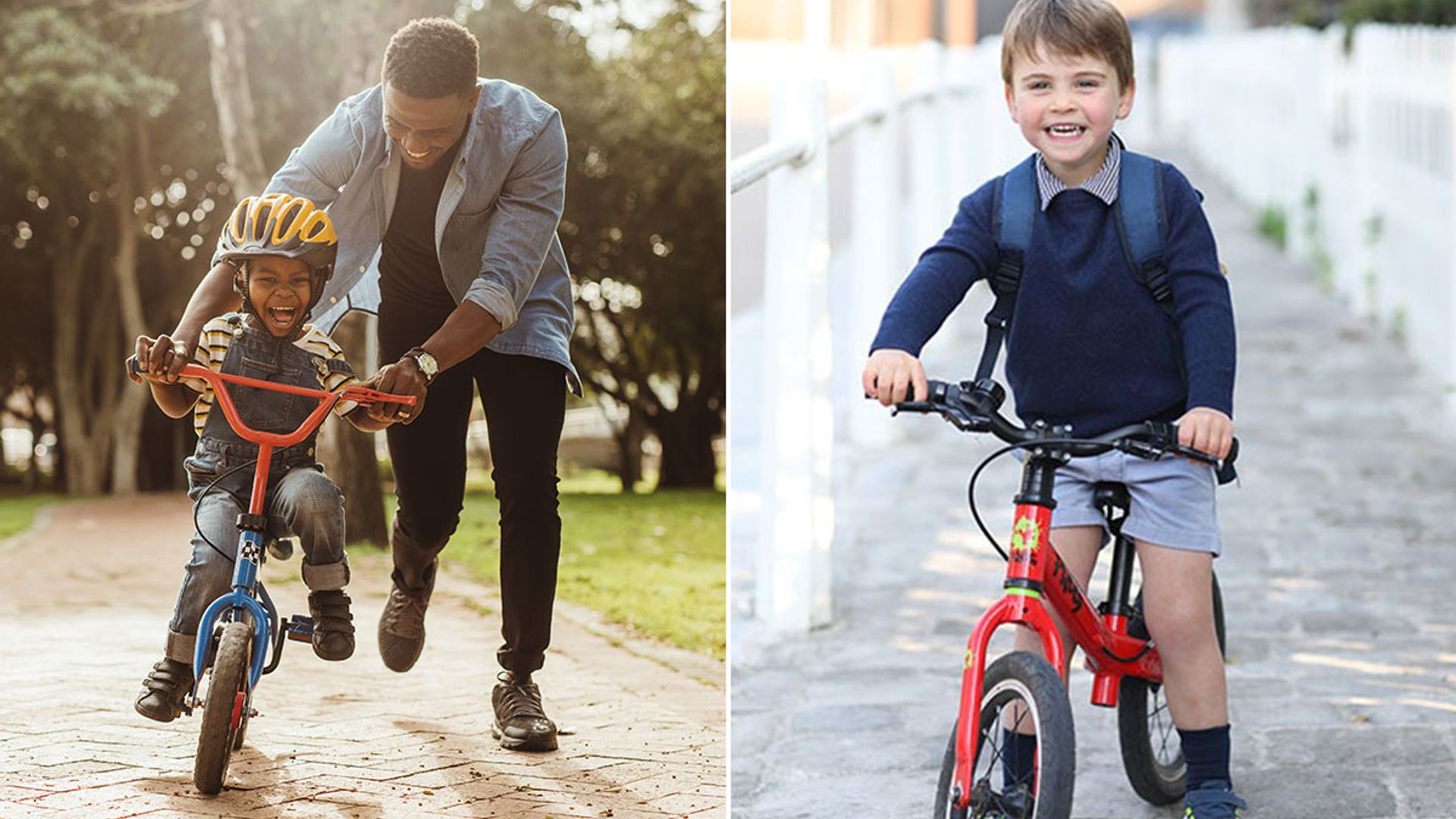 How to teach your child to ride a bike - Prince Louis is ...