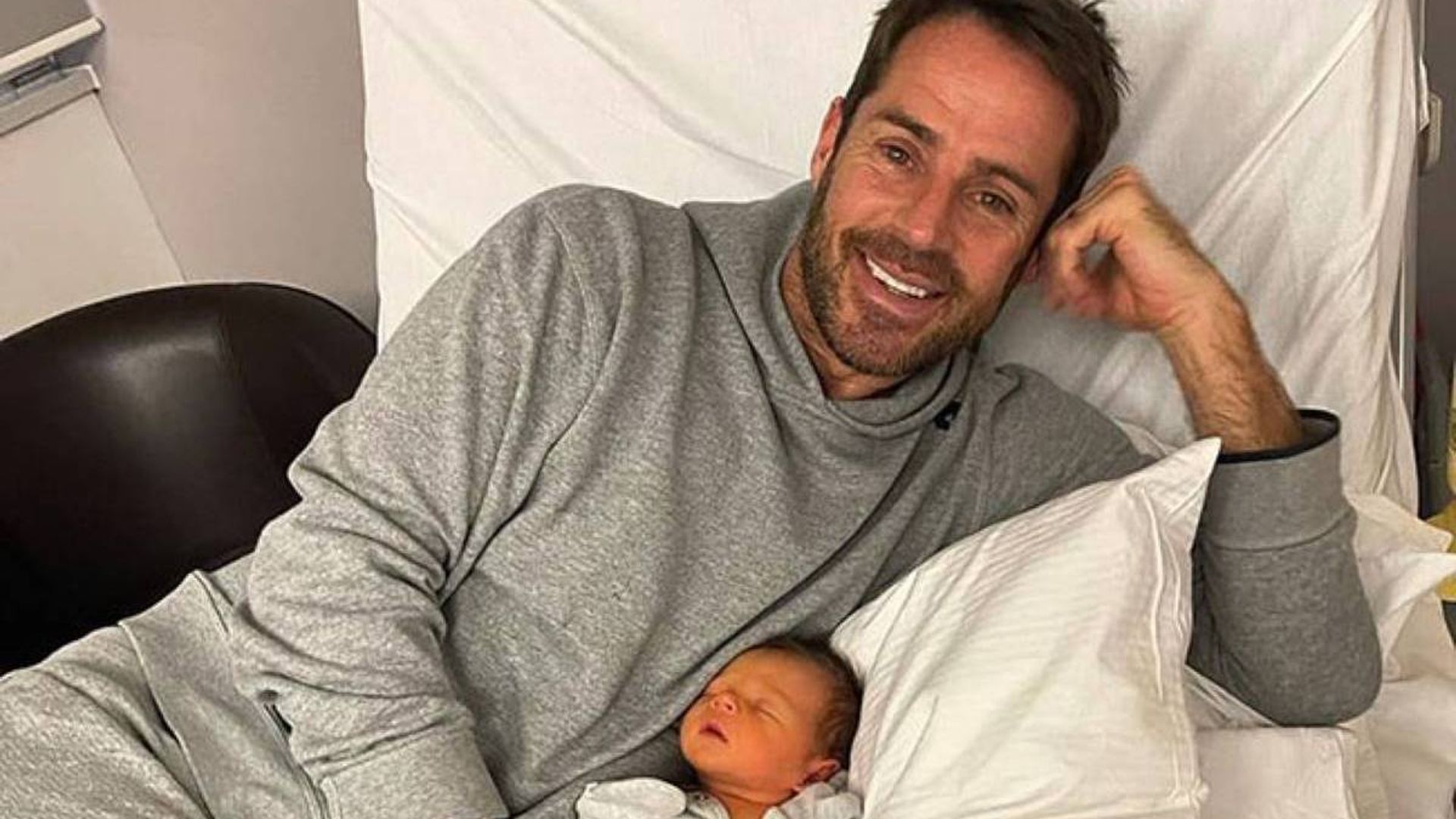 Jamie Redknapp shares adorable photo with newborn son Raphael - and he's already taking after his dad!