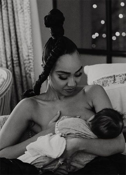 leigh-anne-pinnock-breastfeeding
