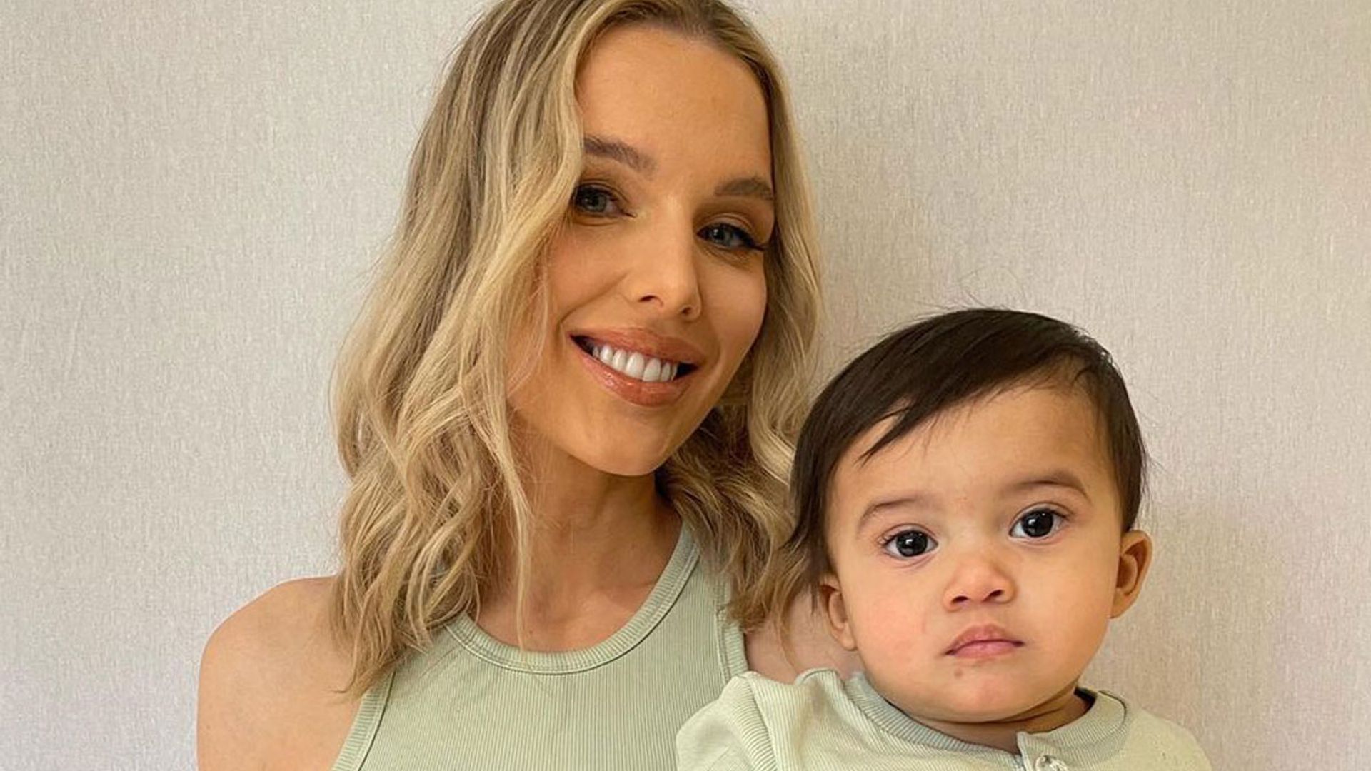 Helen Flanagan wows in playsuit for sweet photo with son