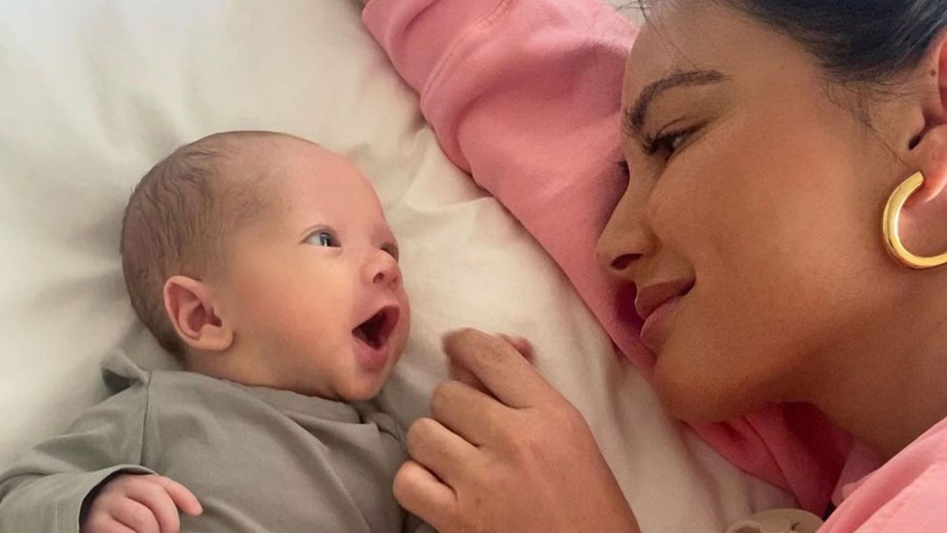 Olivia Munn shares first picture of John Mulaney and baby son after his divorce is finalised