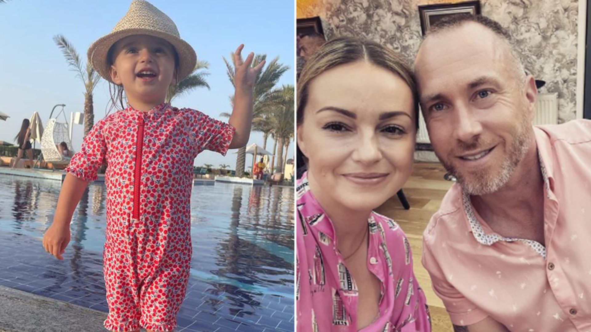 James and Ola Jordan treat toddler Ella to holiday after health battle – exclusive video