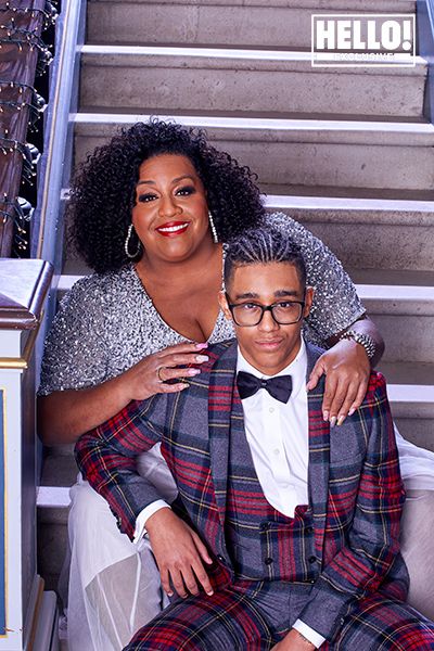 alison-hammond-and-son-stairs