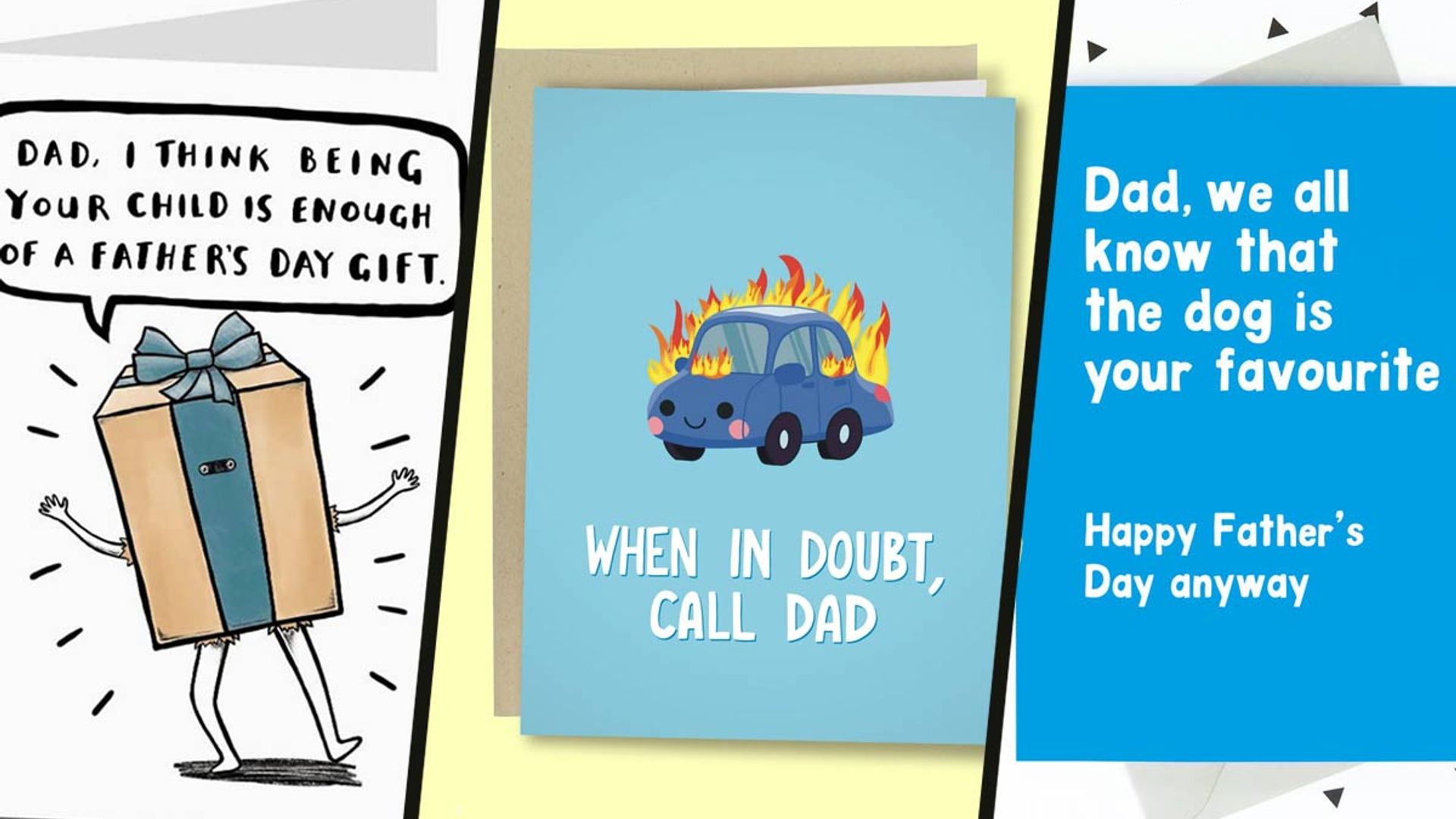14 funny Father's Day cards day to give dad a giggle - there's still time to order!