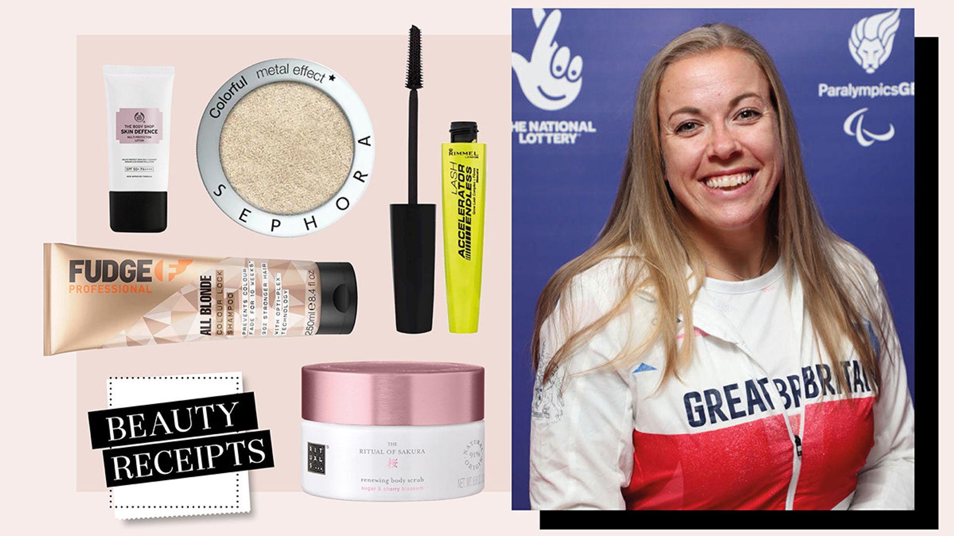 Beauty receipts: What Hannah Cockroft's monthly beauty routine looks like
