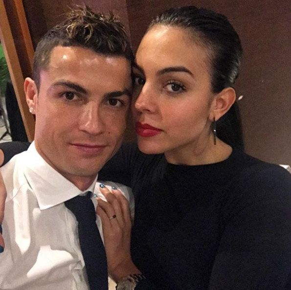 Image result for images of Cristiano Ronaldo with his girlfriendÂ Georgina Rodriguez