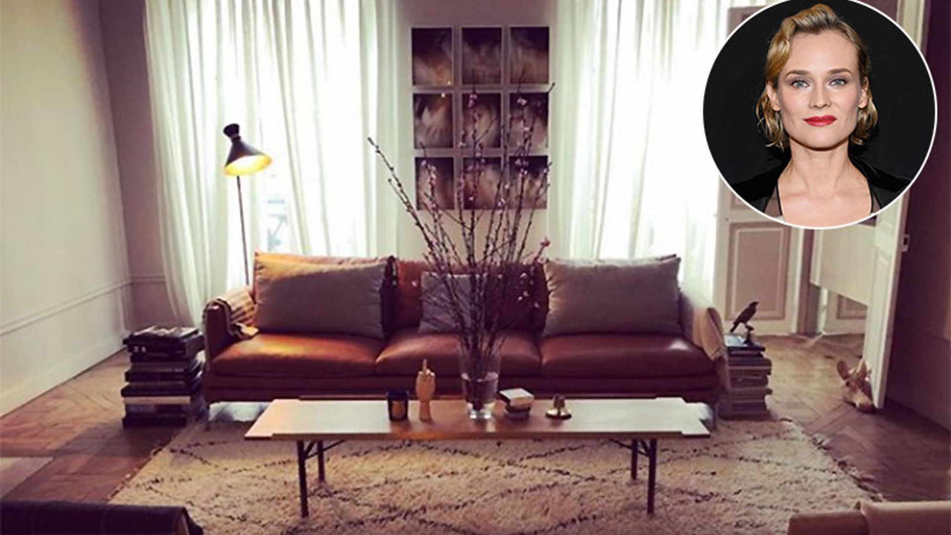 Diane Kruger unveils her gorgeous living room