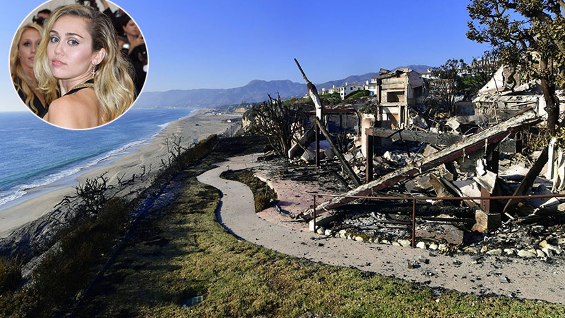 Miley Cyrus, Gerard Butler and more stars lose homes to devastating Malibu wildfires: see photos