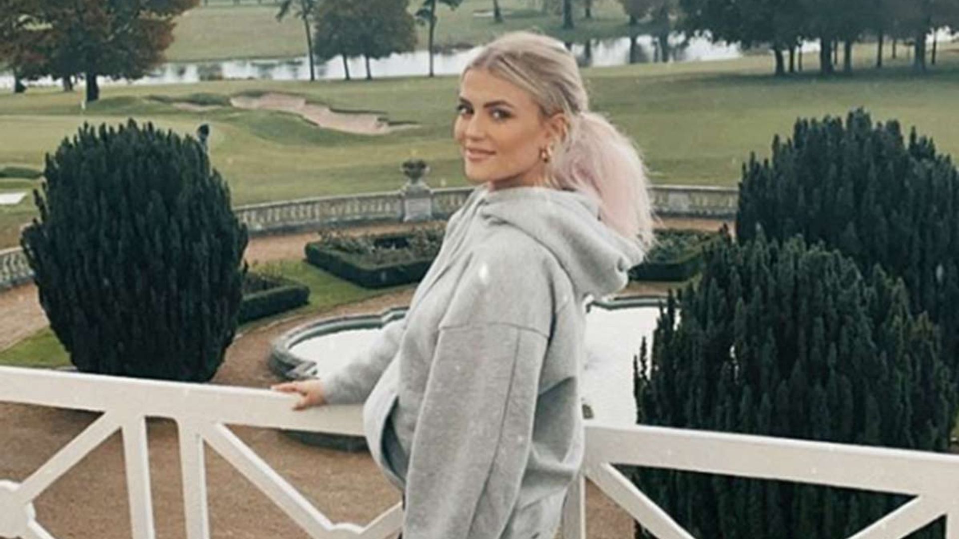 Coronation Street actress Lucy Fallon shows off her two beautiful Christmas trees