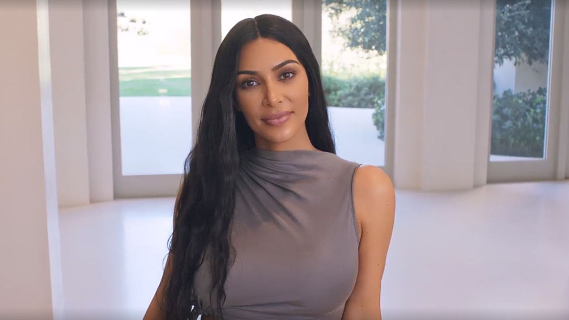 Kim Kardashian shares a rare glimpse into her bathroom and it includes an epic lavender forest