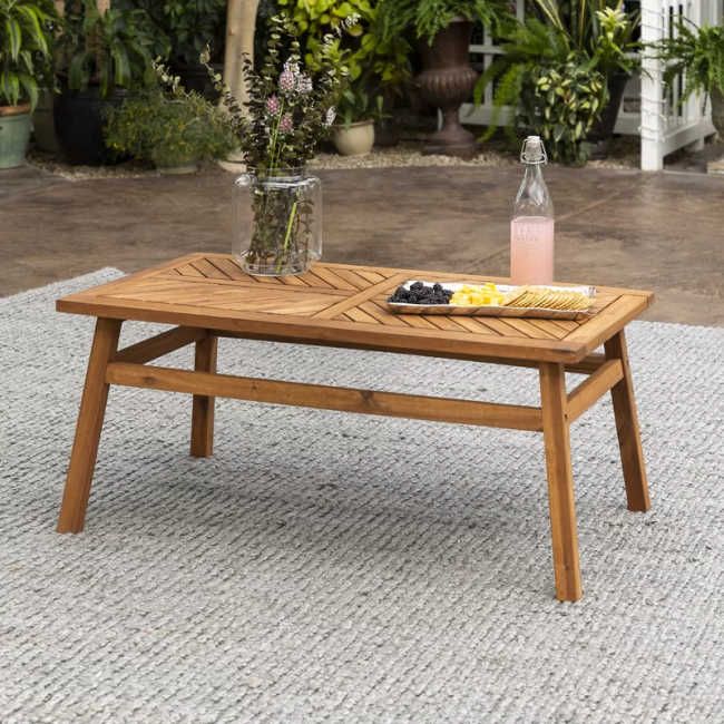 wooden coffee table best garden furniture