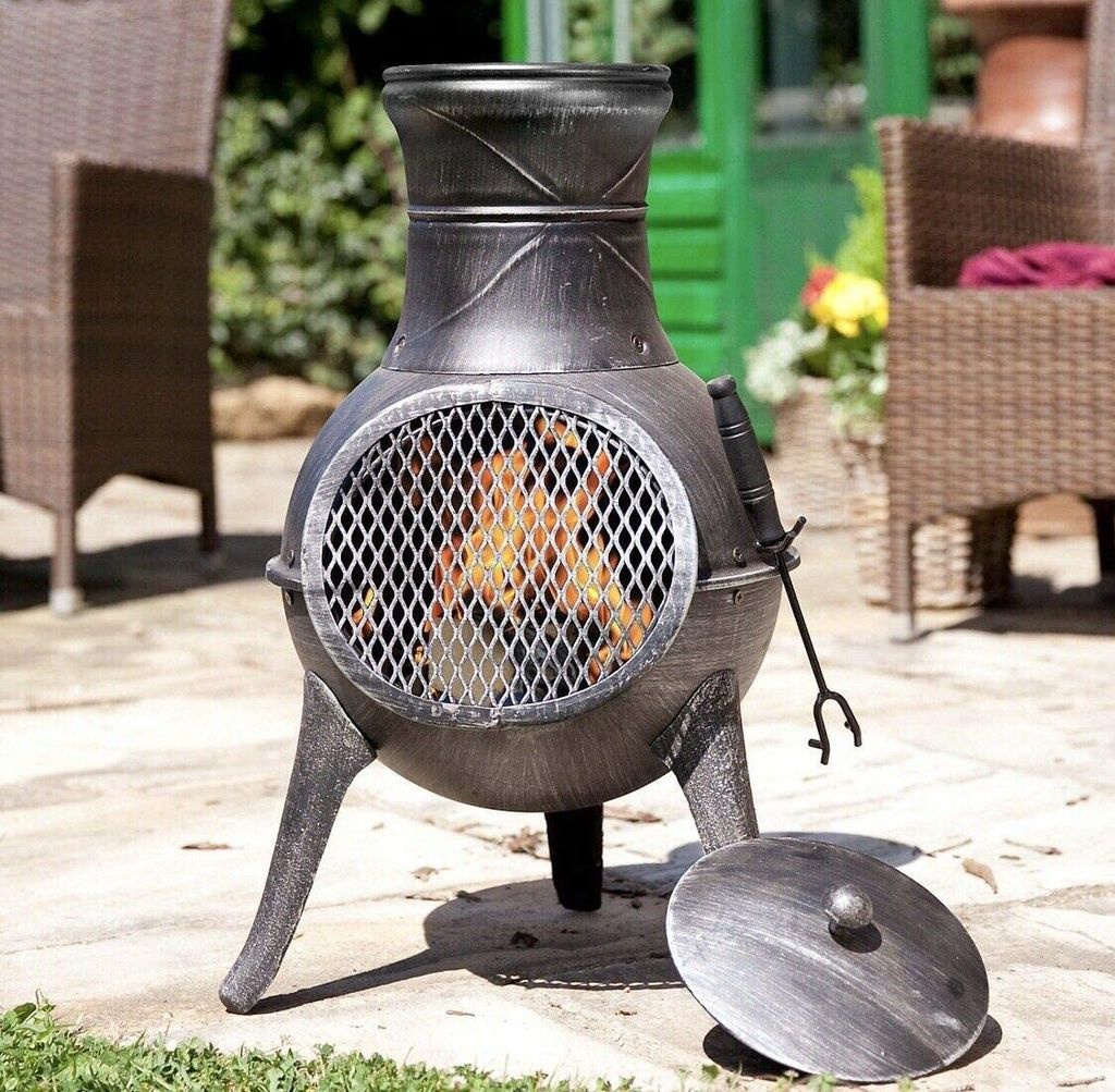 LPG Warm Heating Fire & Water Proof Cover Included Portable Wheels Garden Camp BU-KO Outdoor Patio Gas Heater Regulator & Hose Stainless Steel Pyramid Style 13kw Propane Burner BBQ Parties