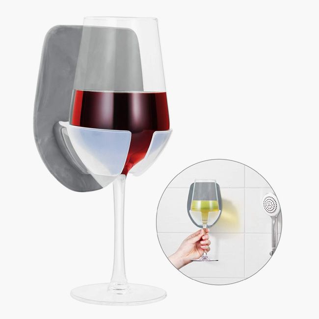 This Genius Bath Wine Glass Holder Is, Wine Glass Bathtub