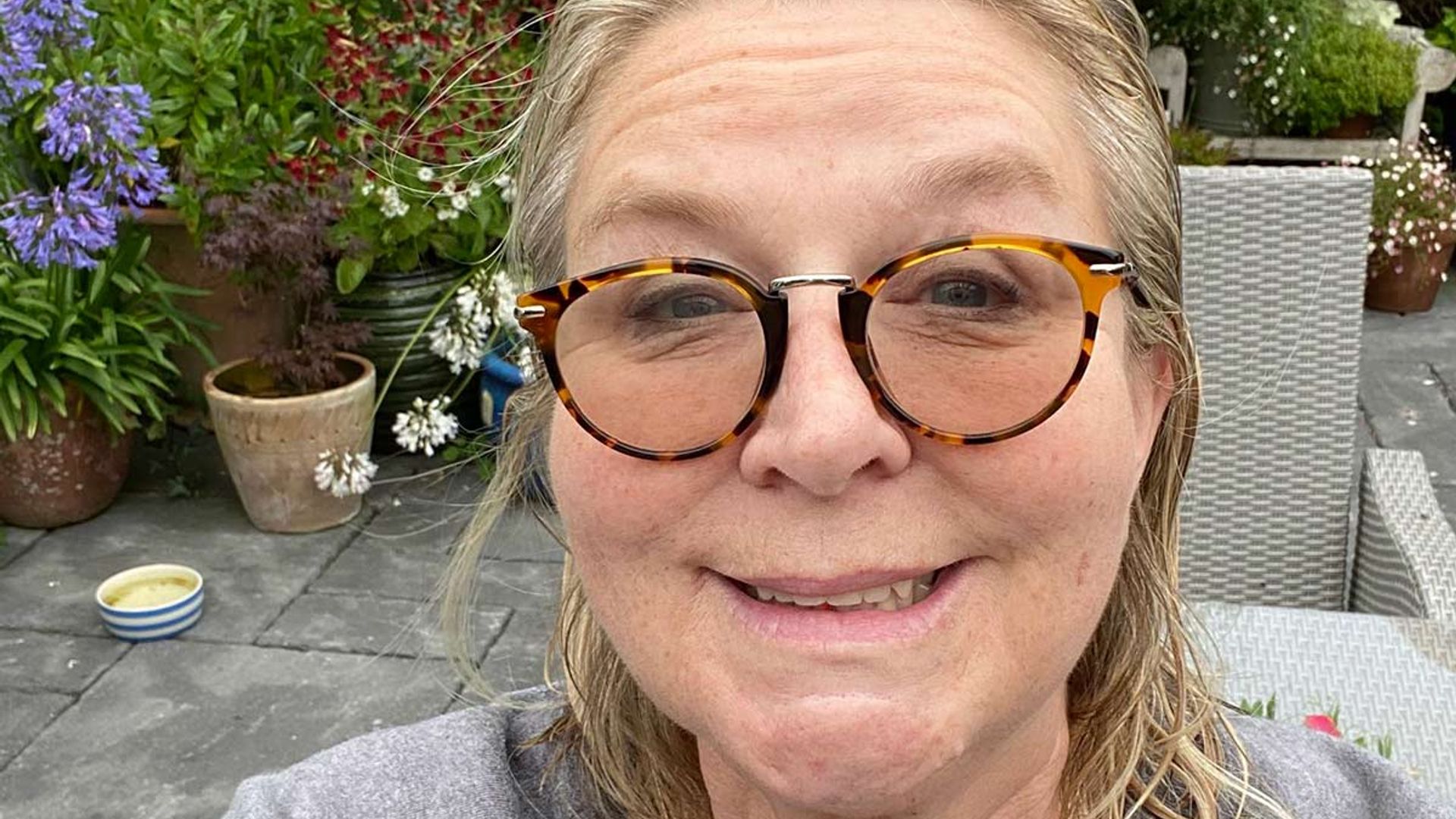 Fern Britton goes makeup-free as she shows off beautiful garden in Cornwall home