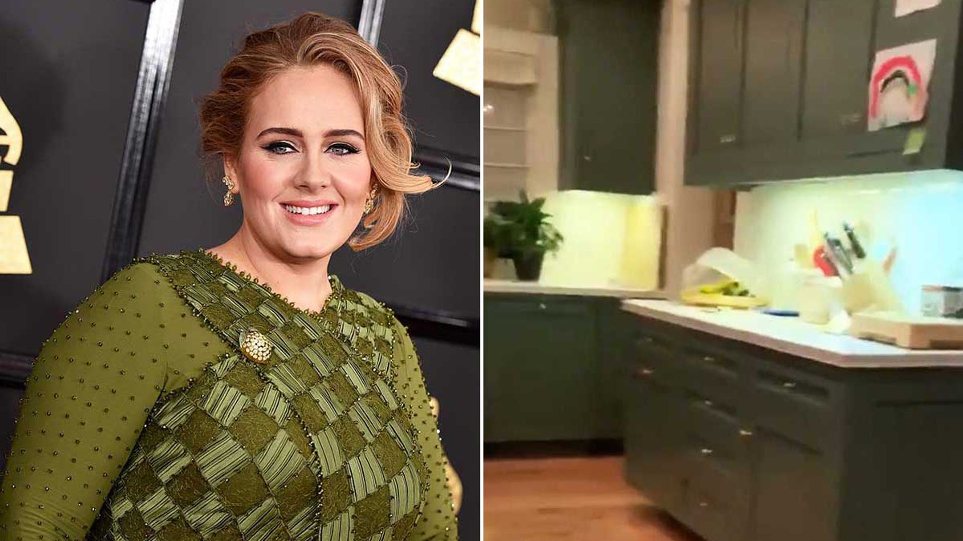 Adele reveals never-before-seen kitchen inside family home