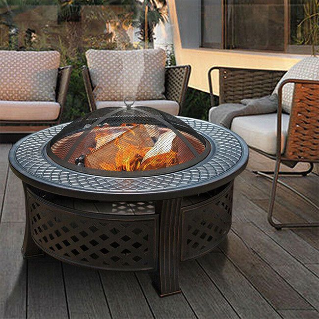 7 Garden Furniture Trends 2021 That Ll, Outdoor Table With Fire Pit In Middle