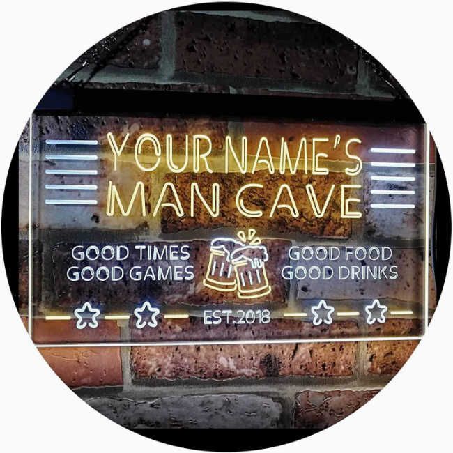 best neon signs man cave