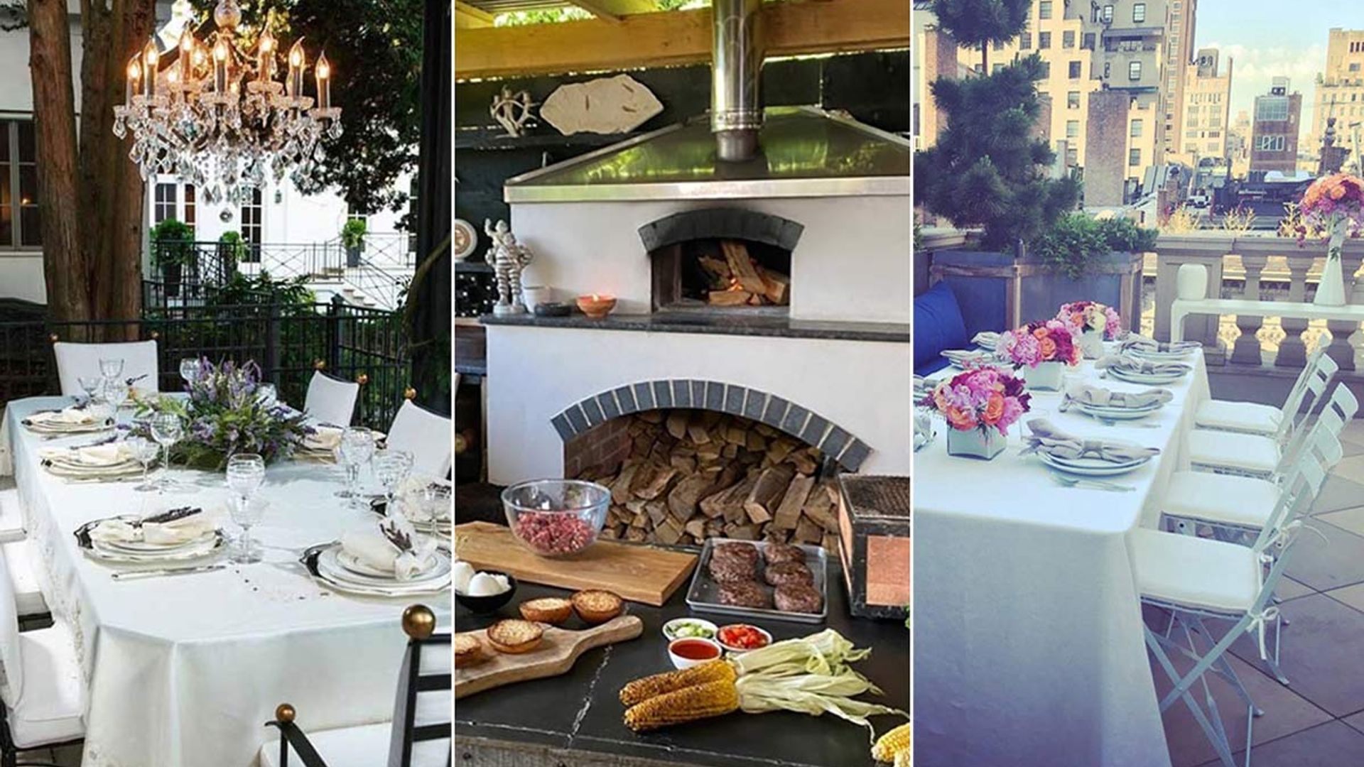 15 celebrity outdoor kitchens and dining areas perfect for the heatwave