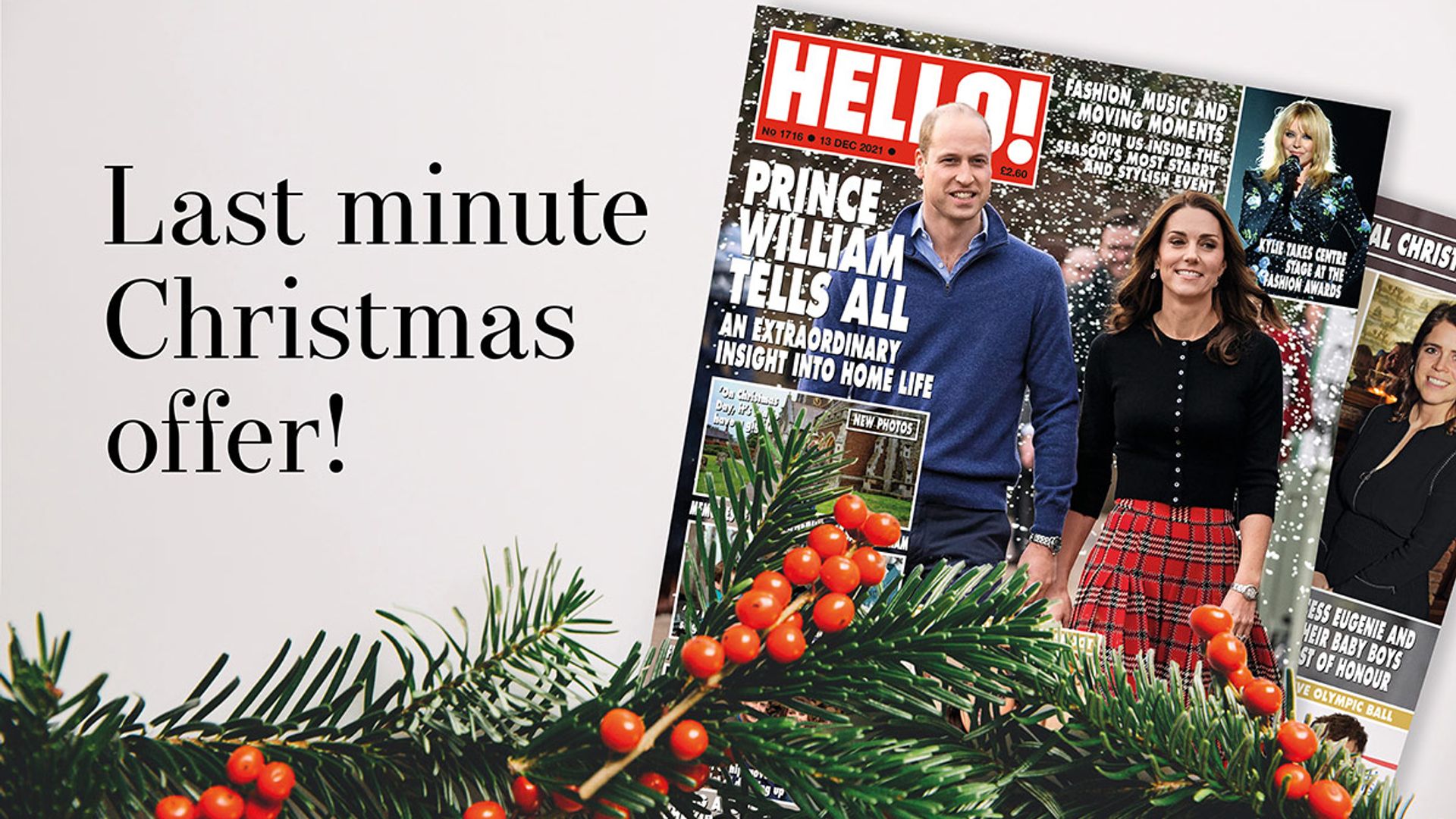 Last chance to purchase the ultimate gift this Christmas – the HELLO! Christmas subscription offer ends soon!