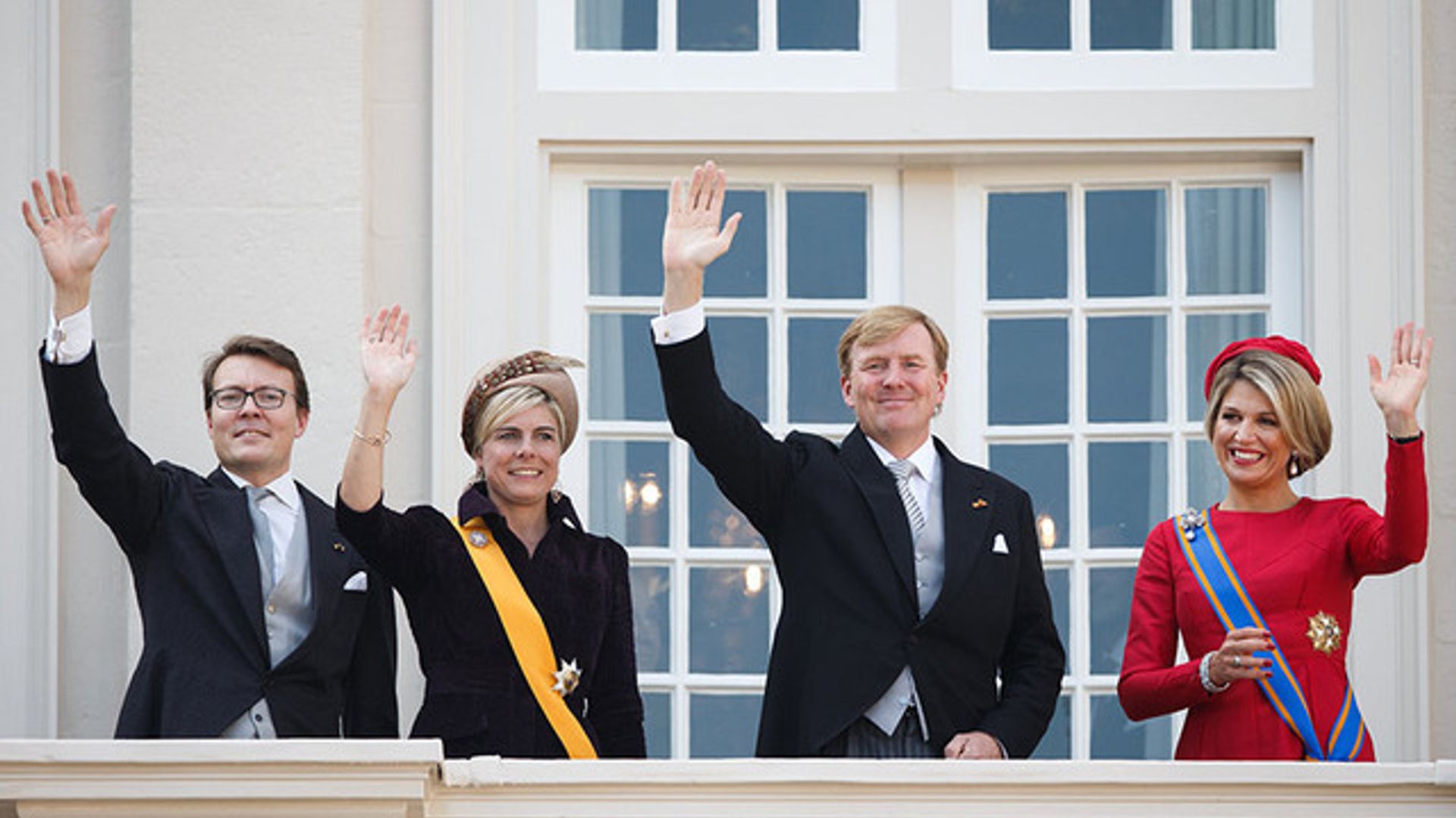 Queen Máxima looks radiant in red as she celebrates Prince's Day