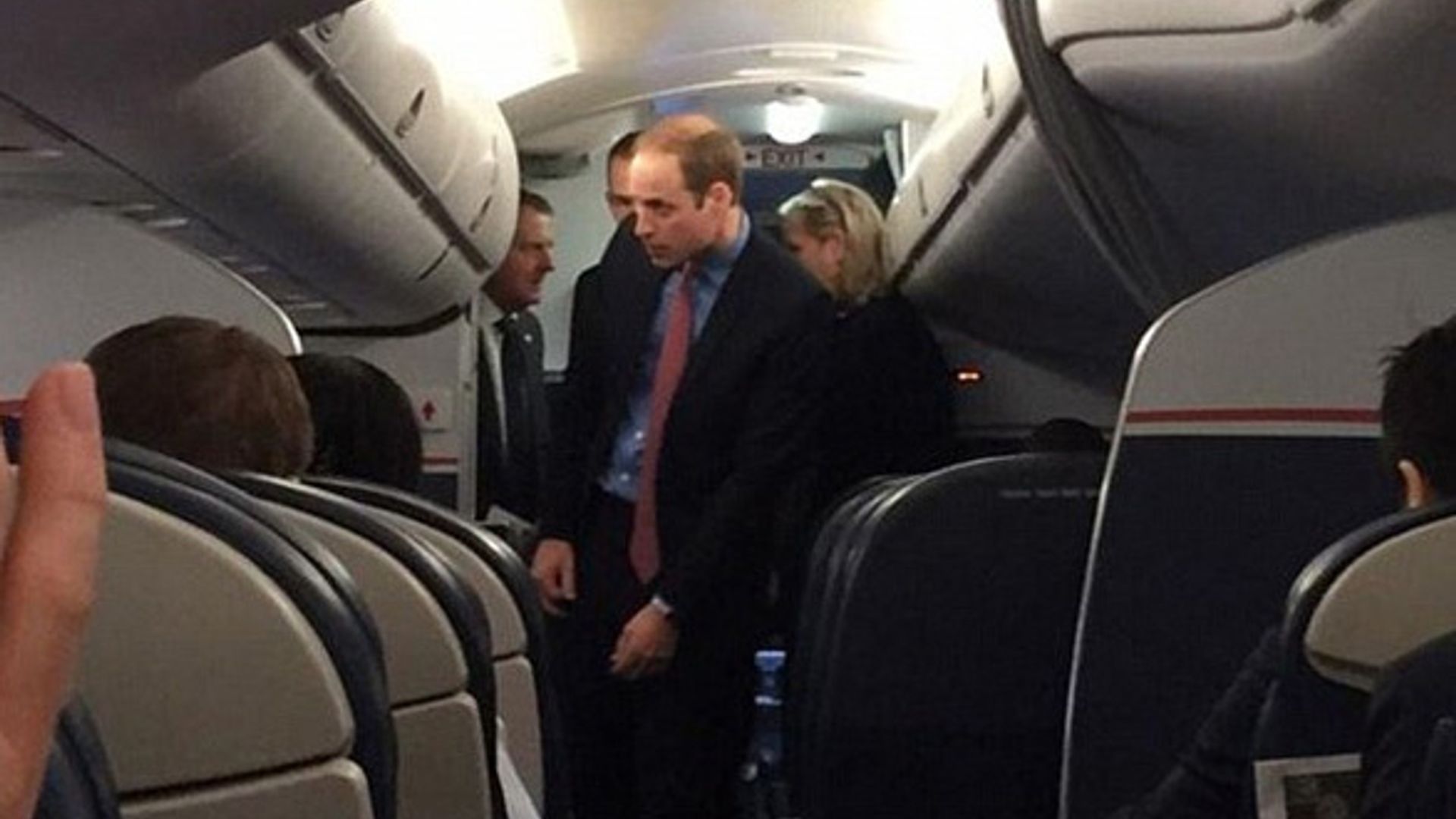 Prince William thrills fellow passengers on DC shuttle flight