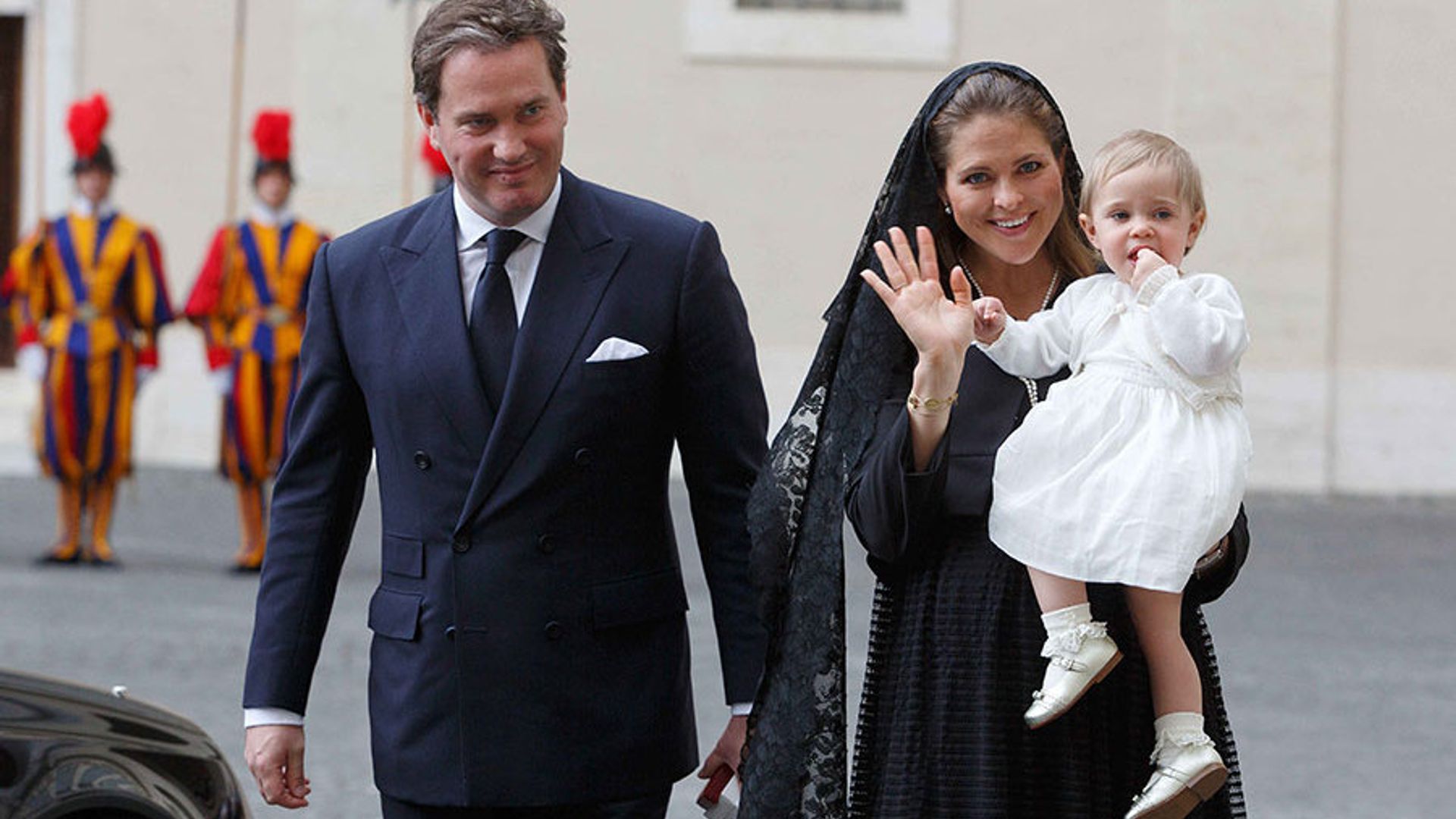 Princess Madeleine of Sweden takes daughter Leonore to meet the Pope