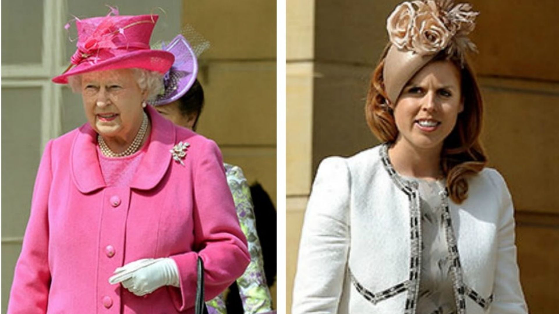 Queen Elizabeth, Princess Beatrice wear colorful hats to Palace garden party