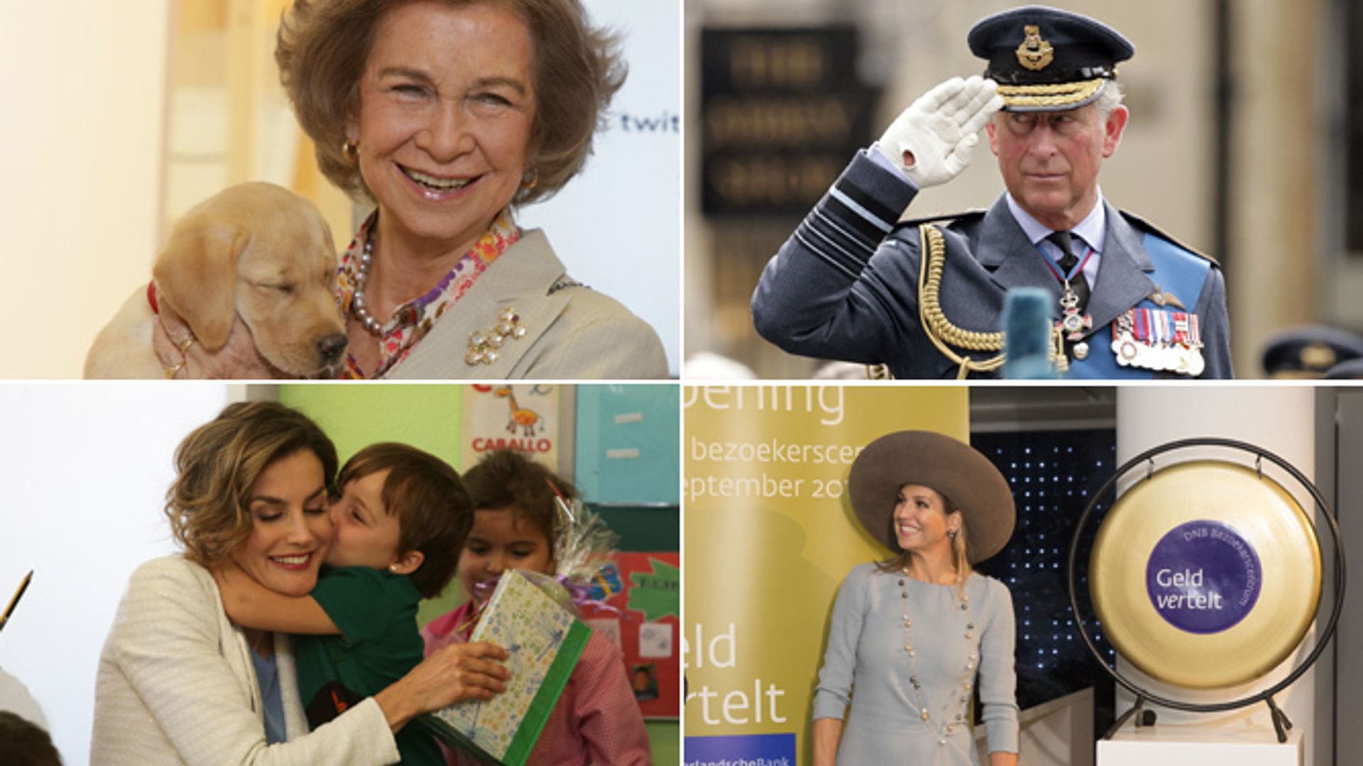 Spain's Queen Sofia cuddles an adorable puppy: Week's royal highlights