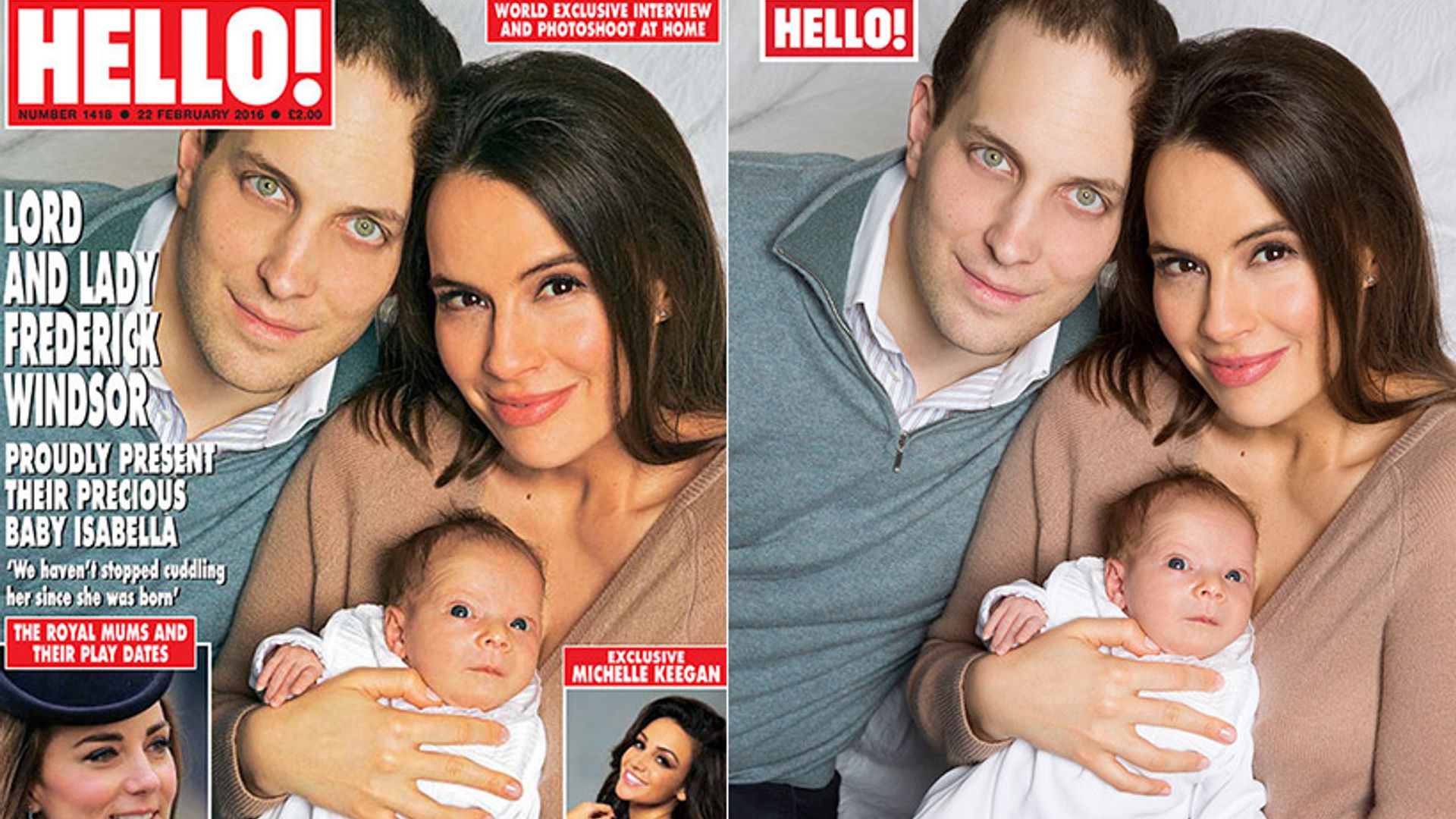 Lord Frederick Windsor and actress Sophie Winkleman introduce their daughter Isabella in HELLO! exclusive