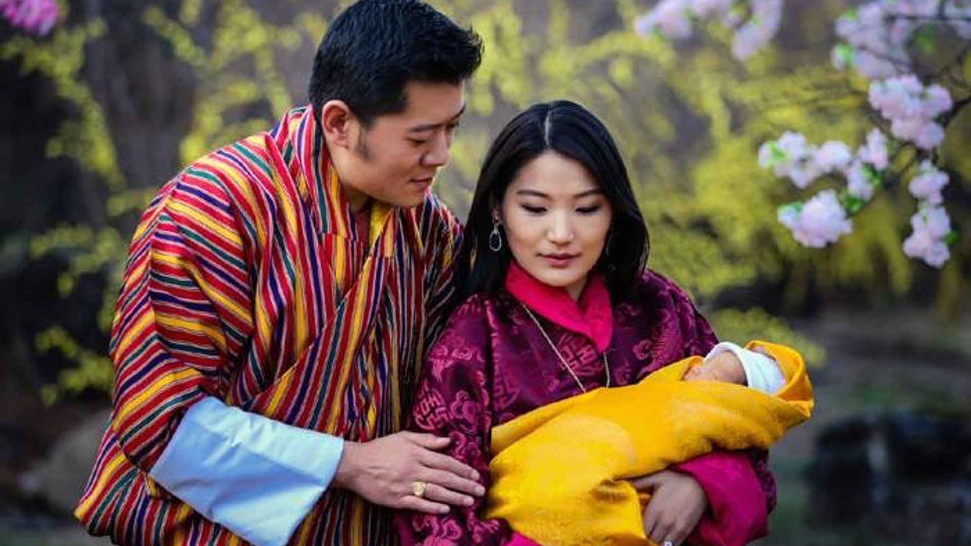 The King and Queen of Bhutan share first solo portraits of their little prince
