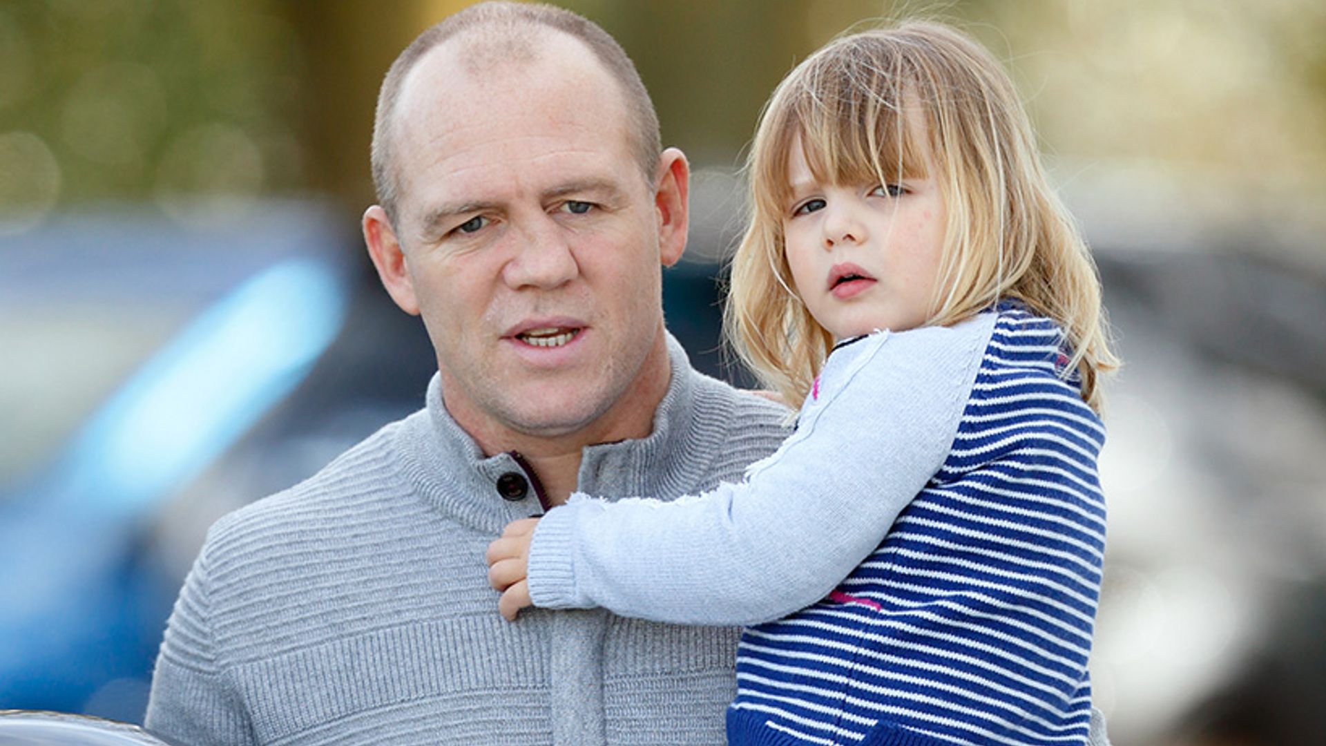 Mike Tindall opens up about daughter Mia's scene-stealing handbag moment in the Queen's 90th birthday portrait