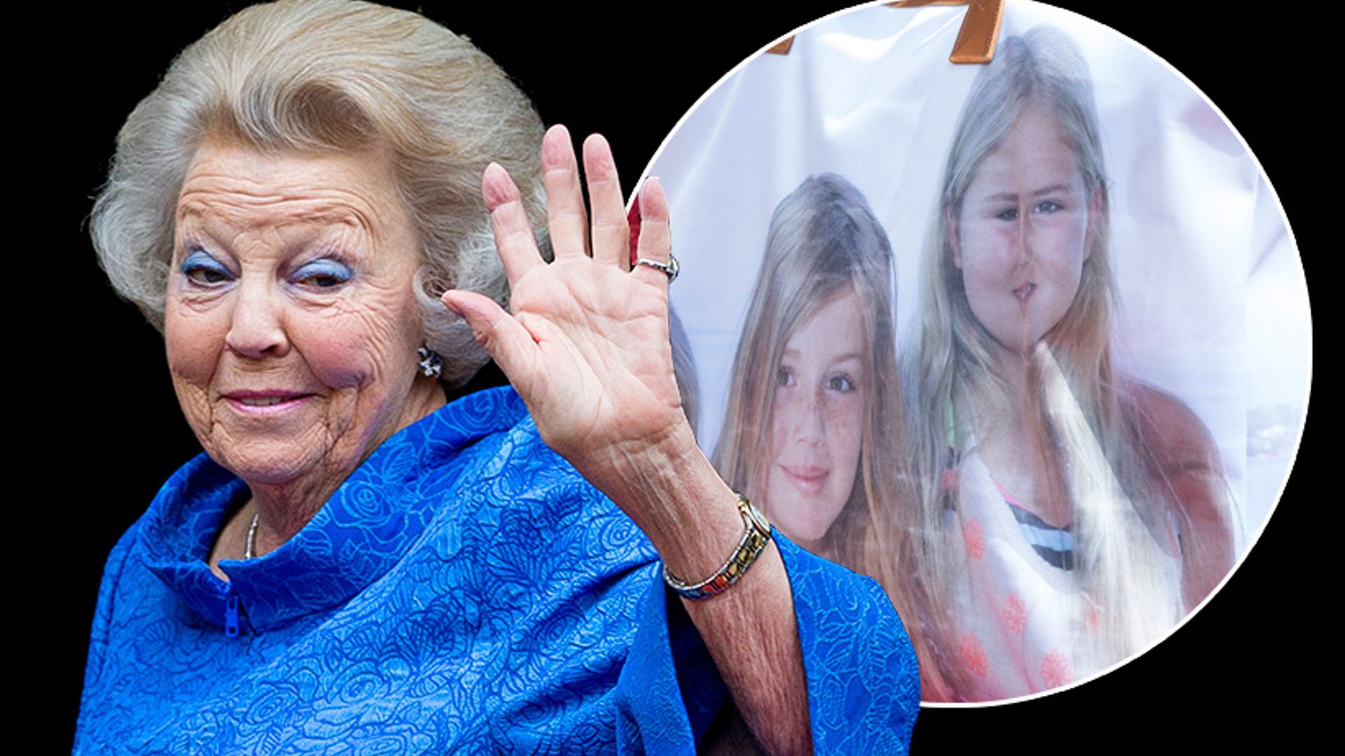 See how Princess Beatrix always keeps her grandaughters close