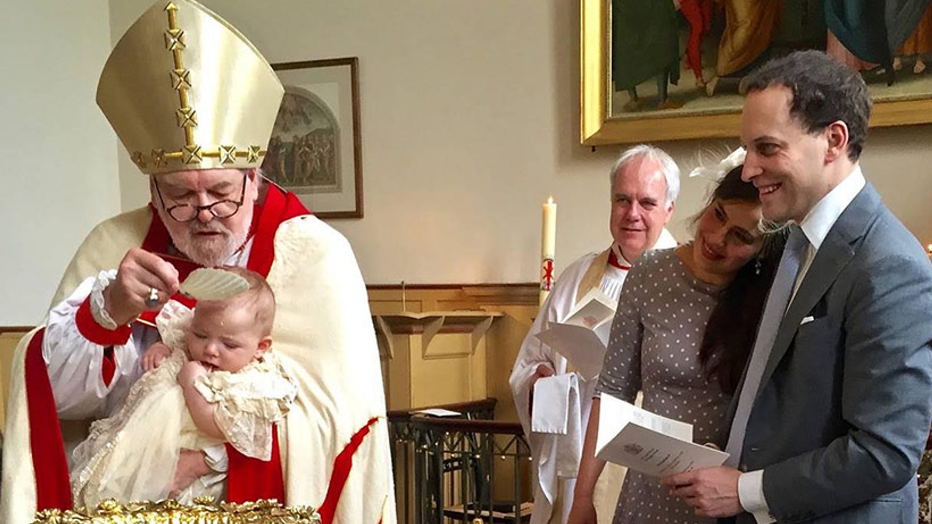 Isabella Windsor christened at Kensington Palace in the same gown worn by Princess Charlotte
