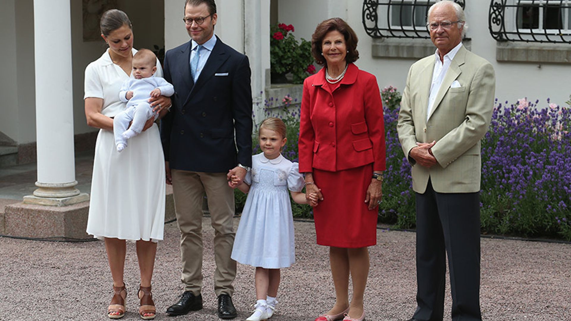 Prince Oscar steals the show at Princess Victoria of Sweden's 39th birthday
