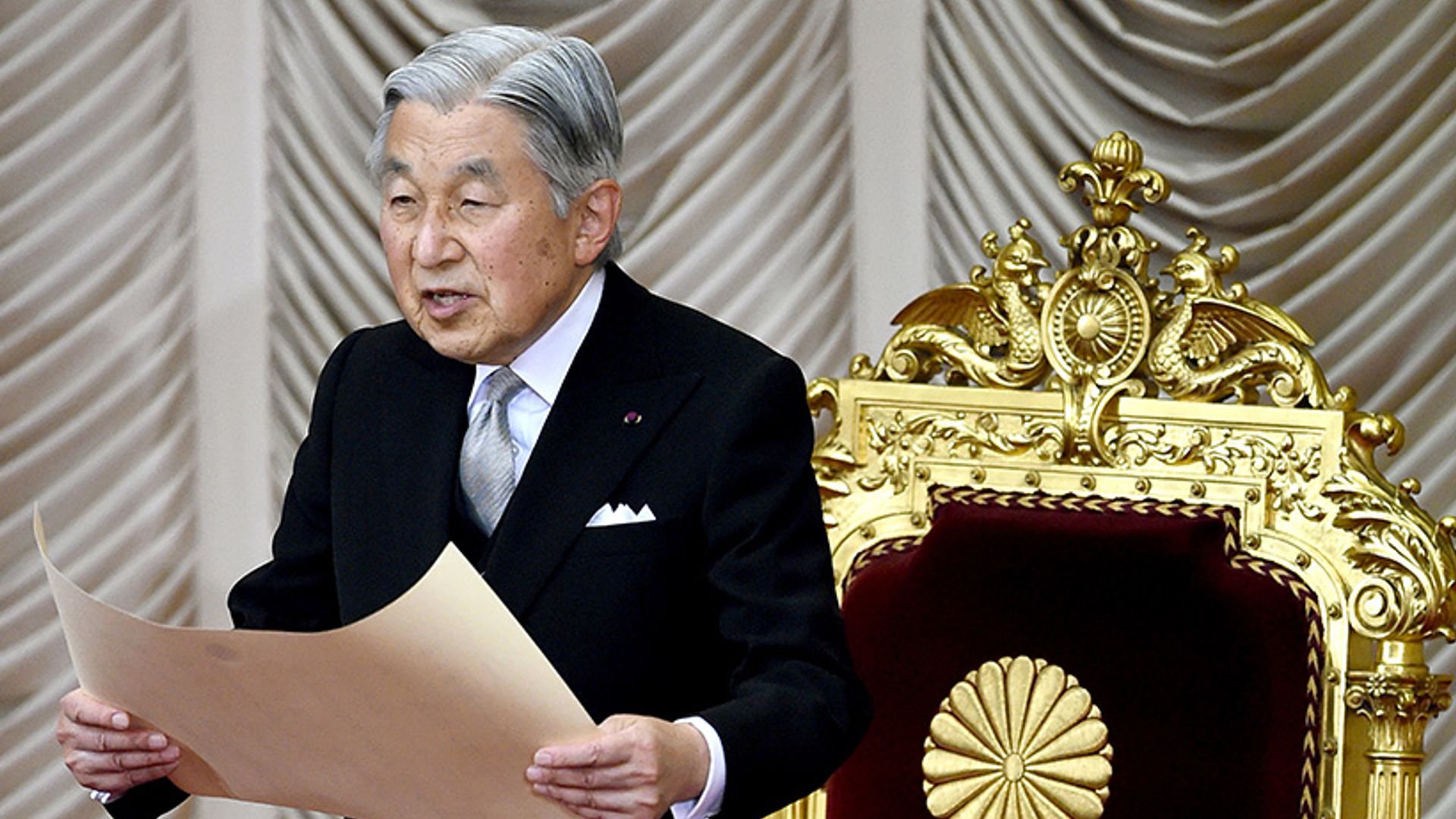Japan's Emperor Akihito hints at wish to abdicate in rare TV address