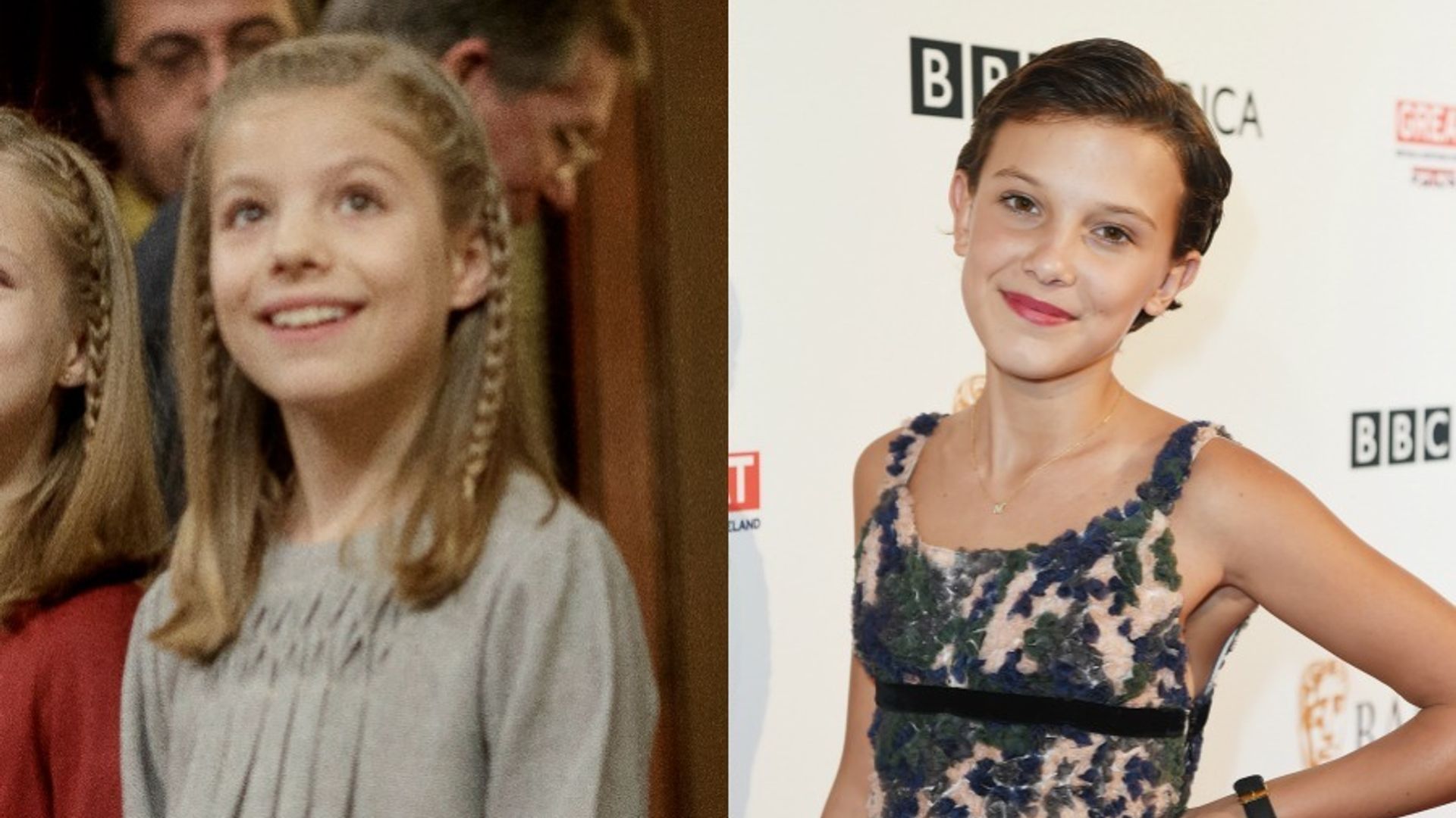 Millie Bobby Brown and Spain's Princess Sofia could be twins: Royals and their Hollywood doppelgangers