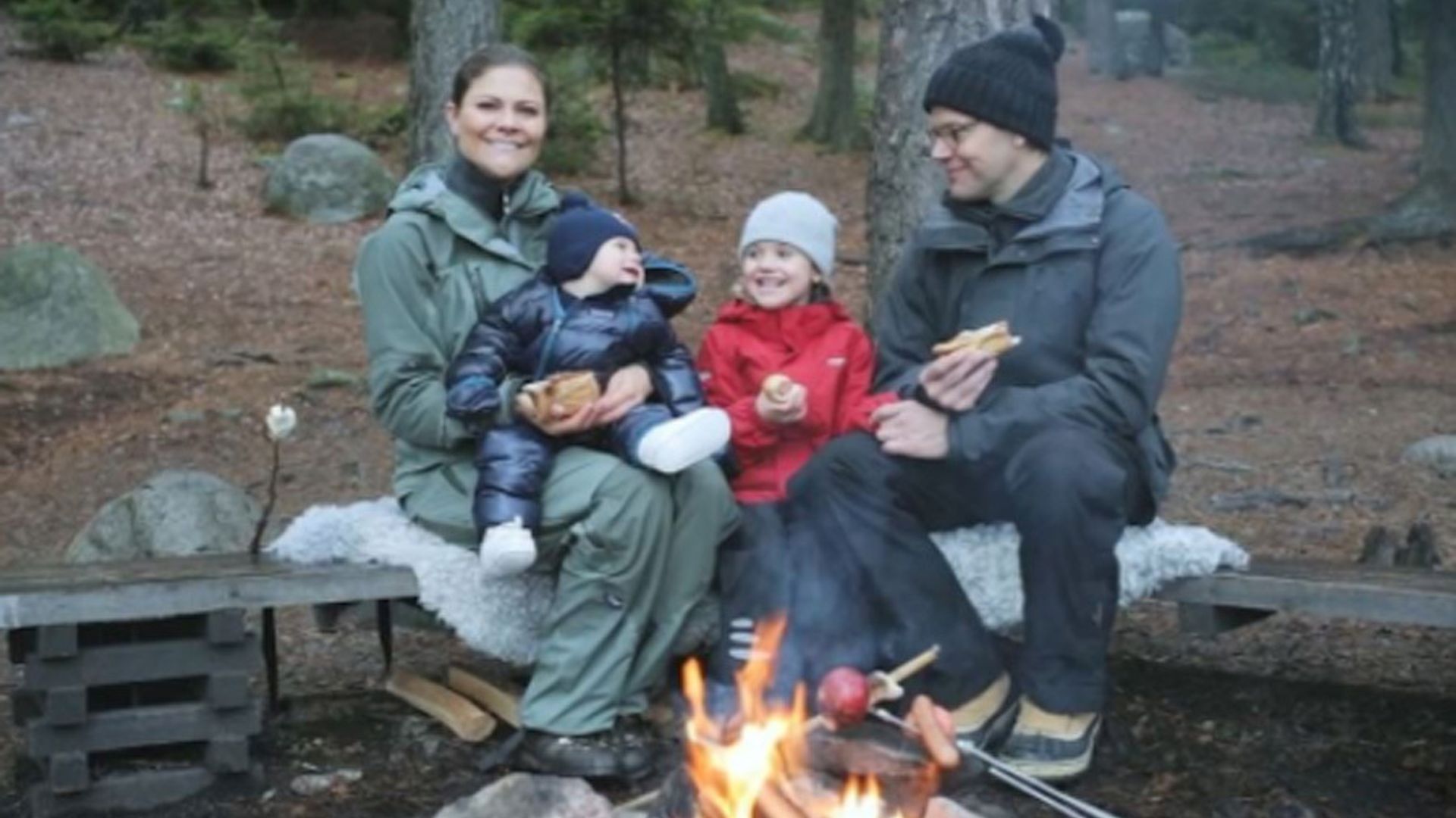 Crown Princess Victoria, Prince Daniel and their kids bundle up on a hike for their annual Christmas video