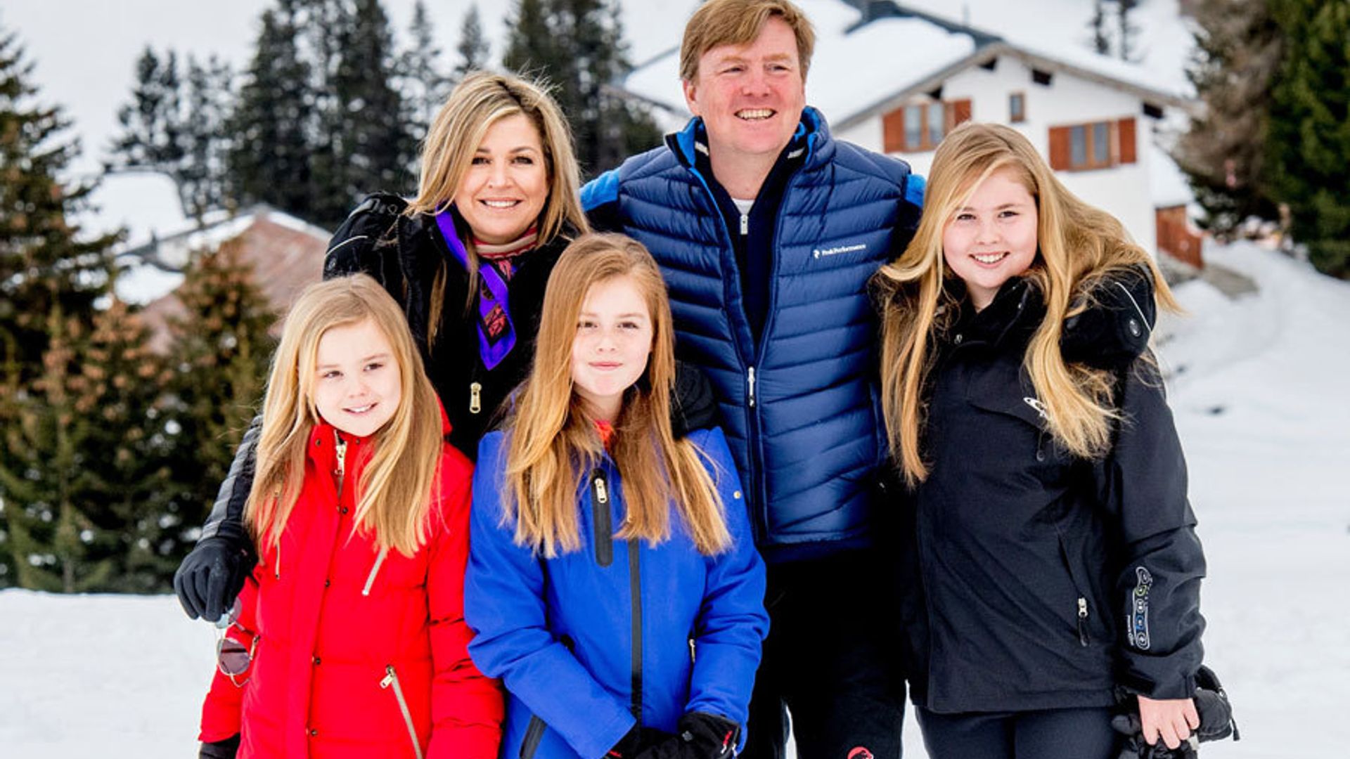 Princess Alexia hits the slopes a year after ski accident