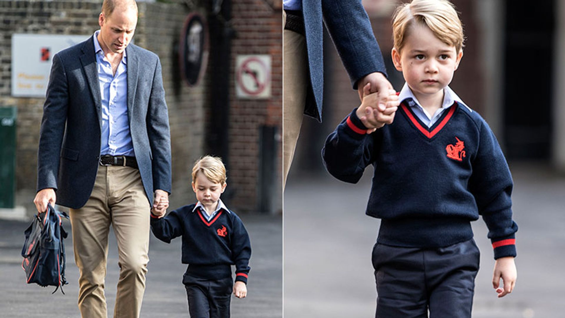 The Duchess of Cambridge misses Prince George's first day at school due to illness