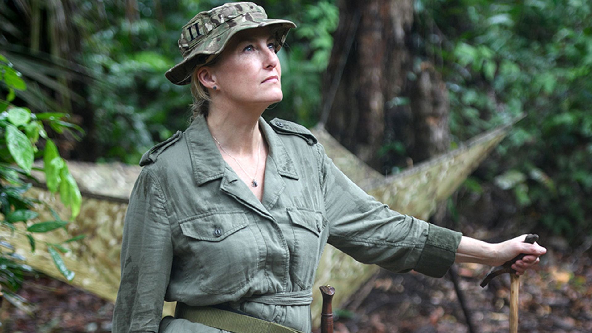 Sophie Wessex treks through Brunei jungle carrying a knife