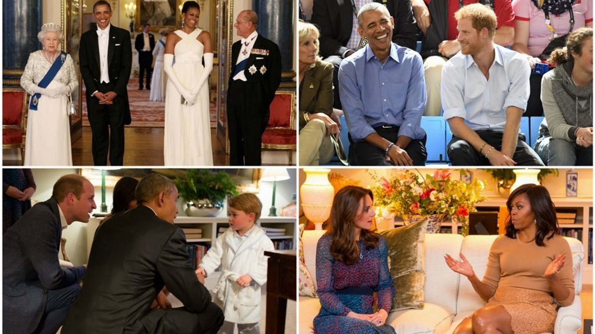 The British royals and the Obamas: A photo timeline of their moments together