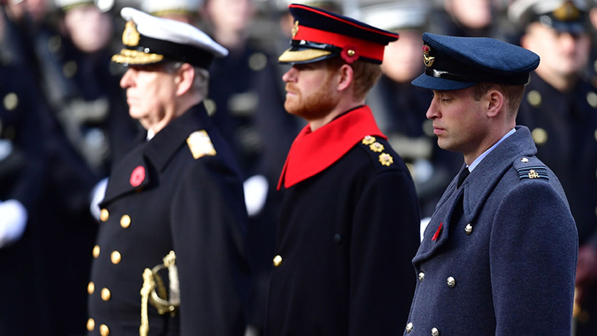 The royal family honour the country's war heroes on Remembrance Sunday