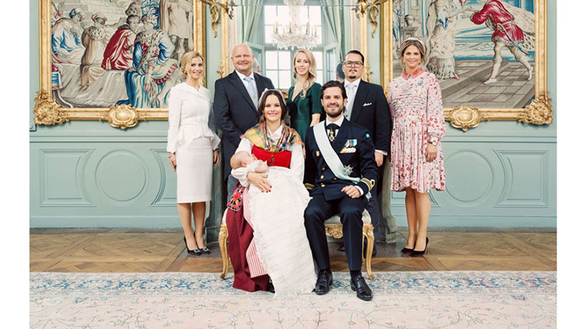 Prince Gabriel of Sweden's official christening photos released
